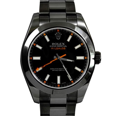 rolex milgauss custom dial|Rolex Milgauss pvd black.